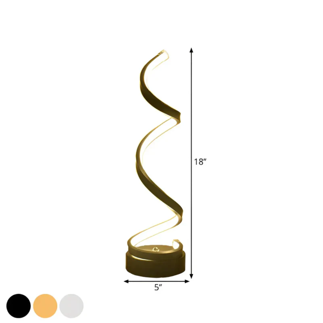 Modern Spiral Lamp with Dimming Function - LumaSpiral