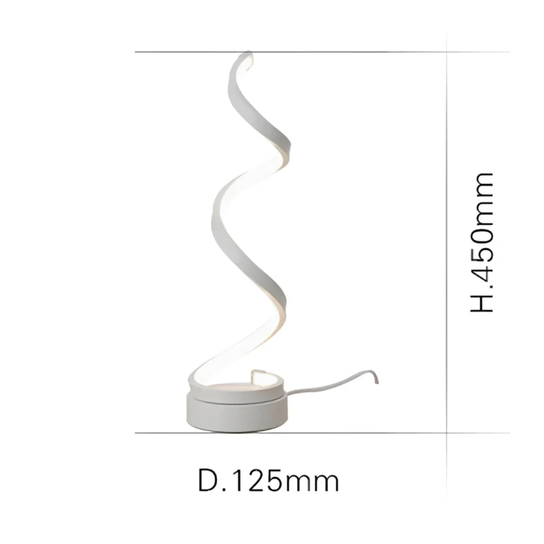 Modern Spiral Lamp with Dimming Function - LumaSpiral