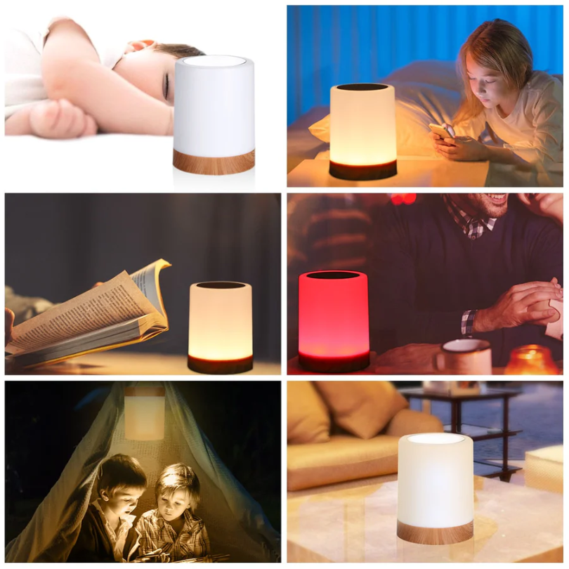 Dimmbare Nachtlampe mit elegantem Design - LuxeTouch