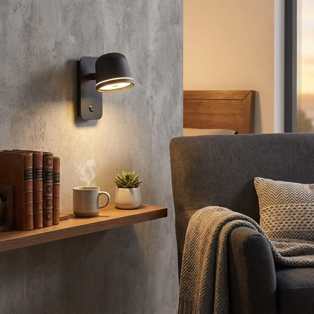 Verstellbare LED Wandleuchte mit Touch-Dimmfunktion und Gedächtnis