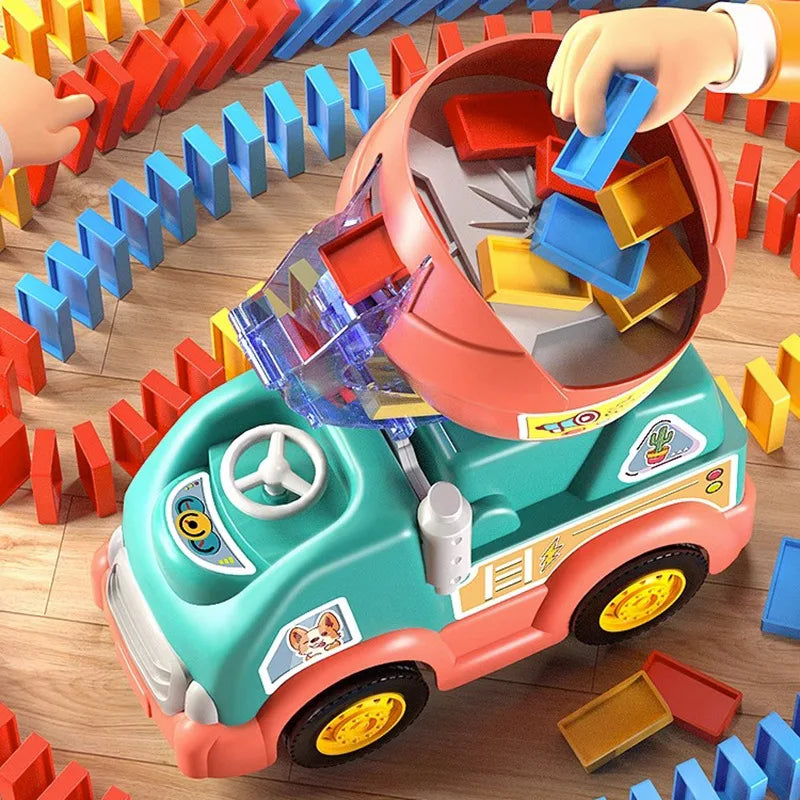 Domino Train - Creative Domino Fun - Domino Stone Army