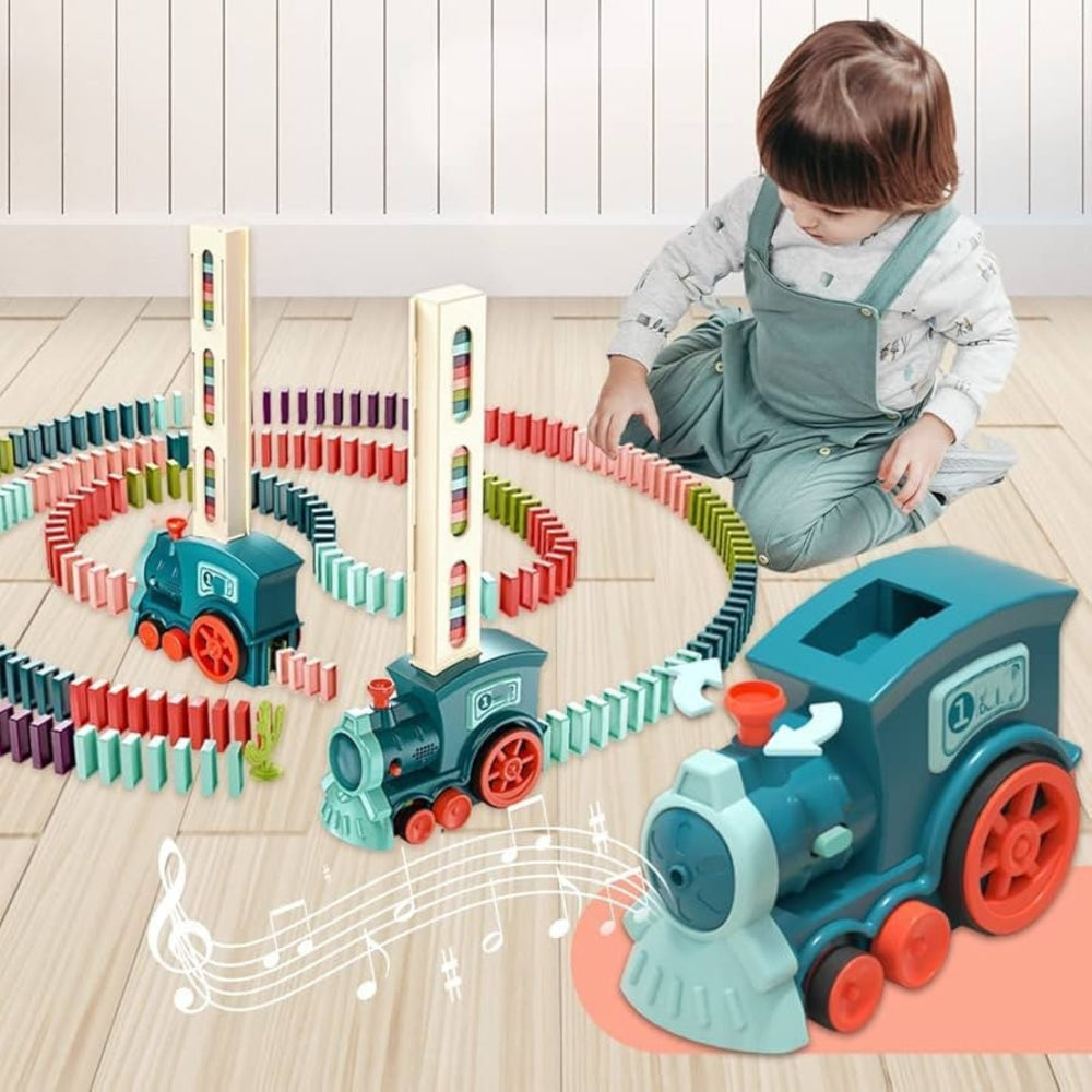 Colorful Domino Track for Creative Children's Adventures