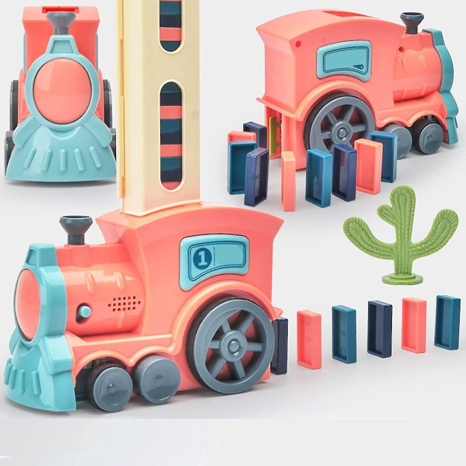 Colorful Domino Track for Creative Children's Adventures