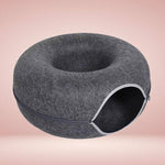 Interactive Donut-Shaped Cat Cave