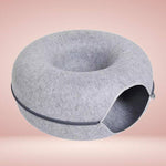 Interactive Donut-Shaped Cat Cave