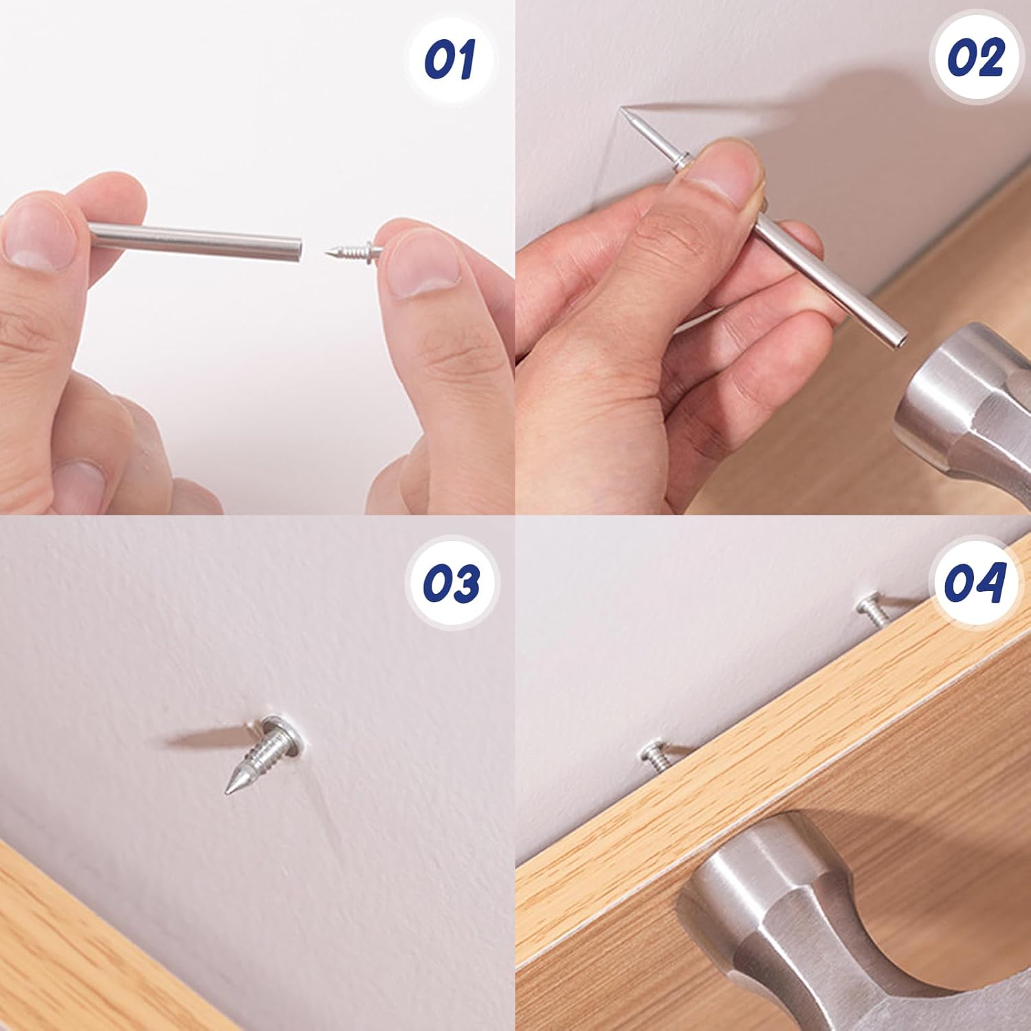 Zweikopf Befestigungsnägel für einfache Montage