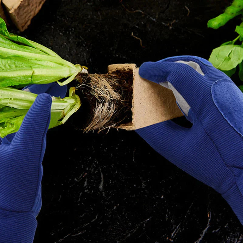 Dornensichere Gartenhandschuhe | Verstärkte Handfläche und Daumen | Atmungsaktives Material