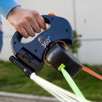 Doppelte Rückziehbare Hundeleine | Mit Taschenlampe und Halter für Hundekotbeutel