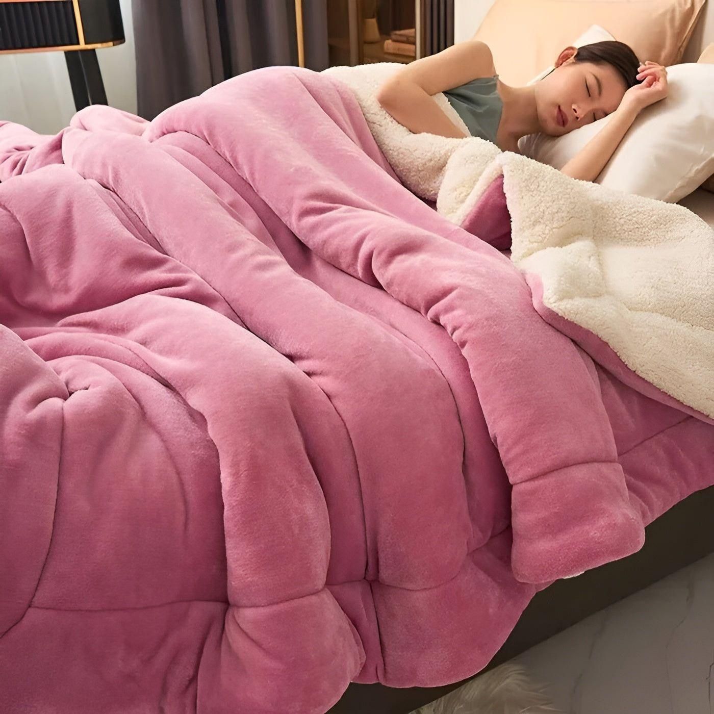 Zweischichtige Fleece-Decke – Gemütlicher Luxus für Zuhause