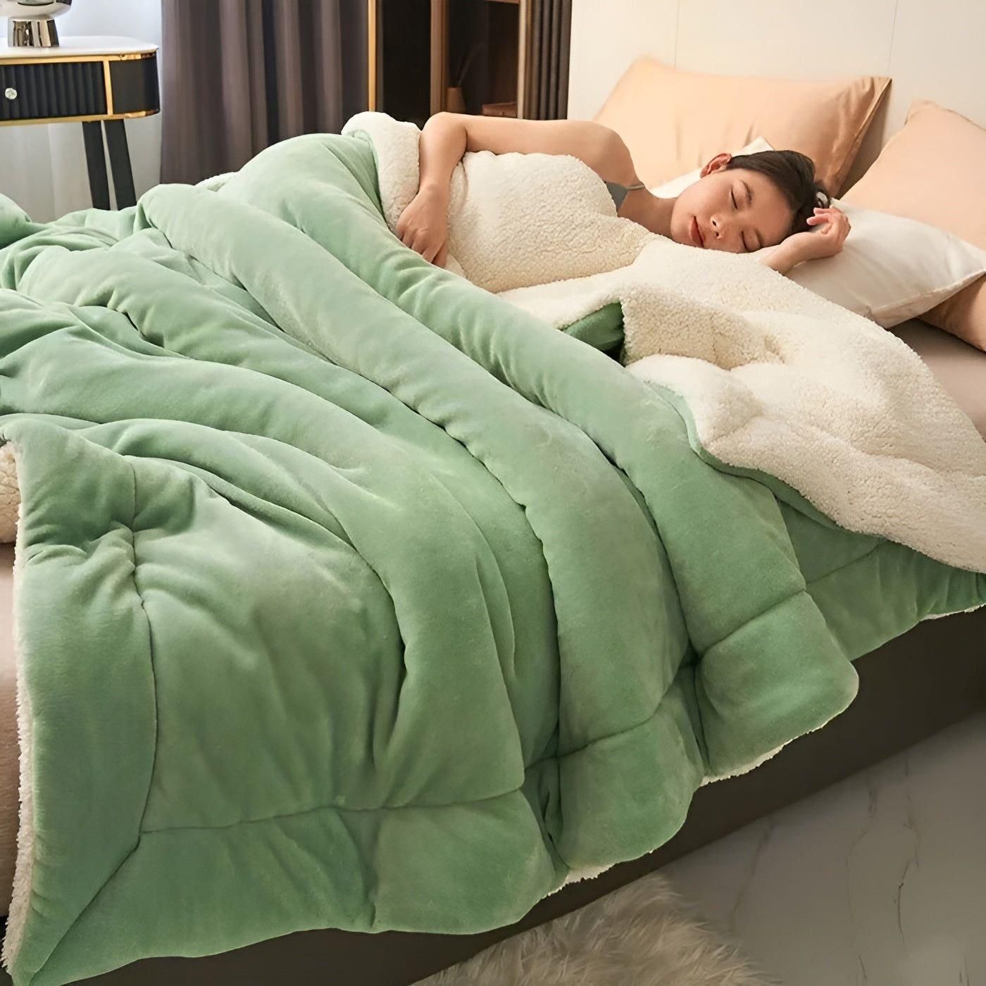Zweischichtige Fleece-Decke – Gemütlicher Luxus für Zuhause