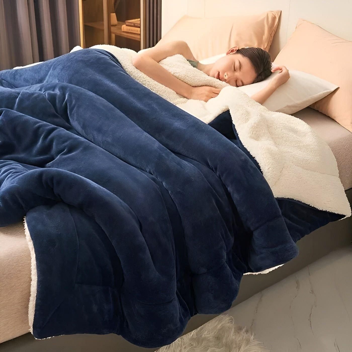 Zweischichtige Fleece-Decke – Gemütlicher Luxus für Zuhause