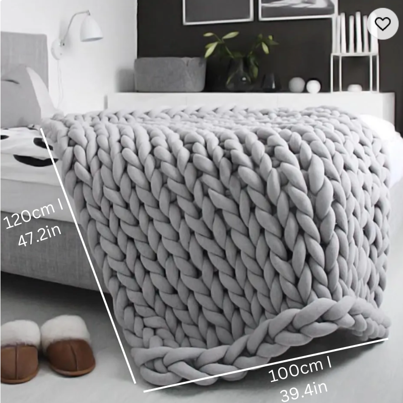 Organic Cotton Dream Blanket - Quilted Relaxation and Stress Relief Product