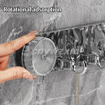 Elegant Hook Holder with Rotating Suction Cups – Effortless Installation