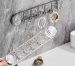 Elegant Hook Holder with Rotating Suction Cups – Effortless Installation