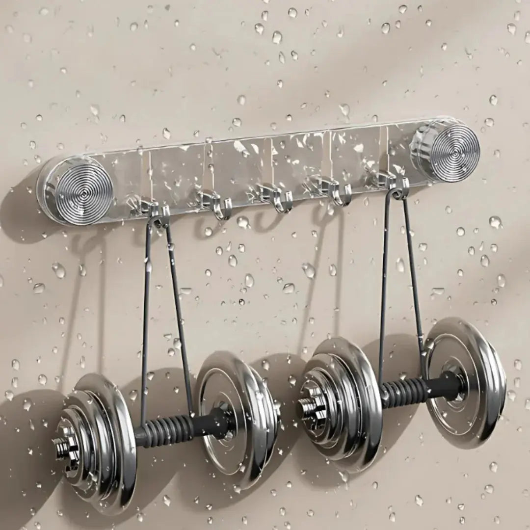 Elegant Hook Holder with Rotating Suction Cups – Effortless Installation