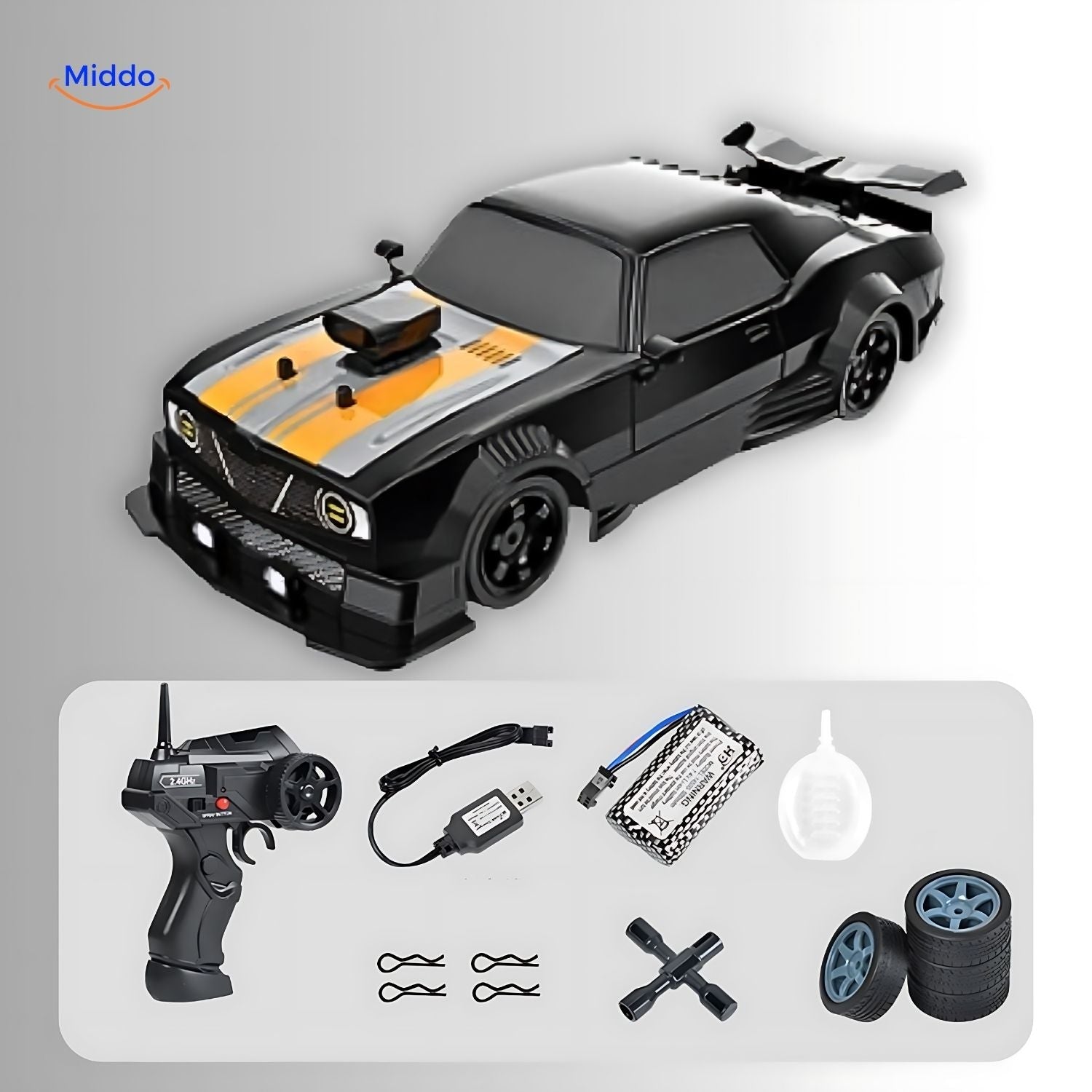 TurboDrift 4WD | Blitzschnelles Drift RC Auto mit Turbo-Ladefunktion