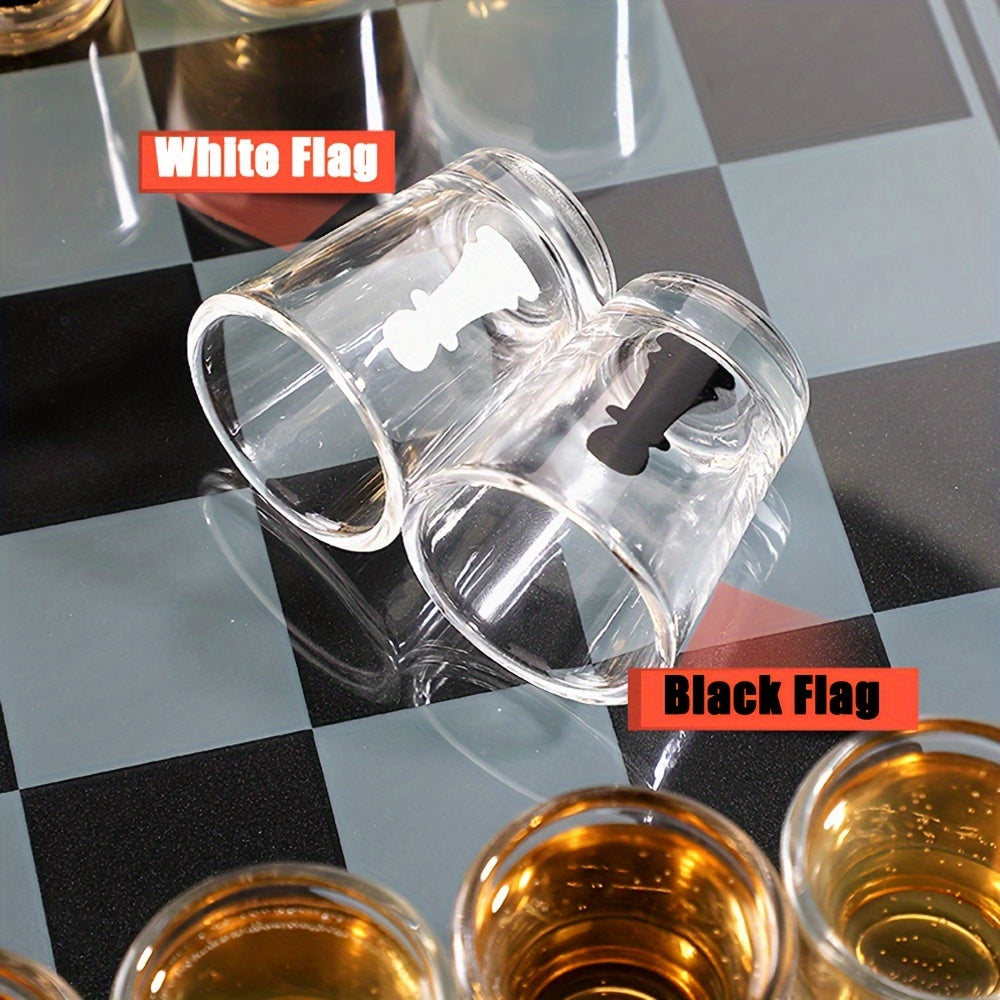 DrinkChess - Schachspiel mit Shotgläsern für Partys