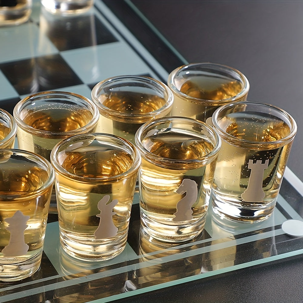 DrinkChess - Schachspiel mit Shotgläsern für Partys