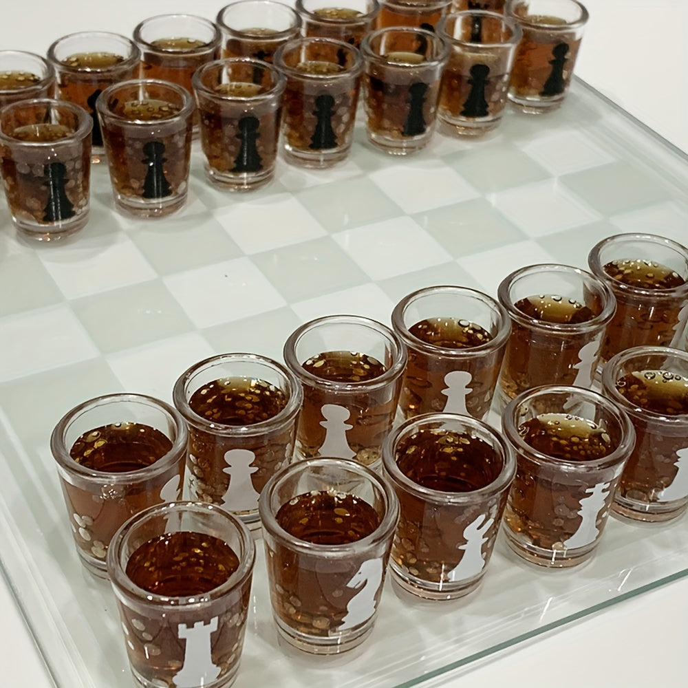 DrinkChess - Schachspiel mit Shotgläsern für Partys