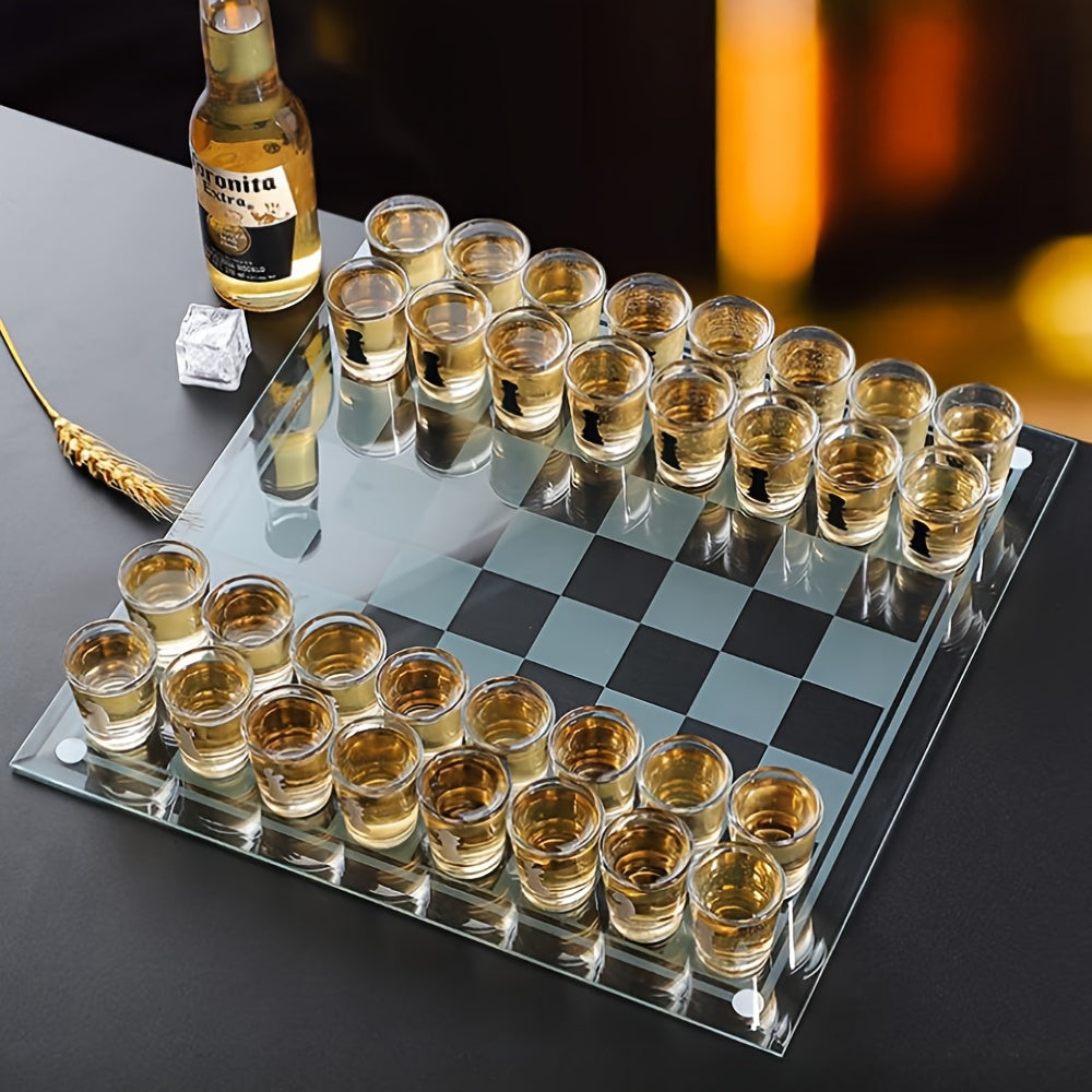 DrinkChess - Schachspiel mit Shotgläsern für Partys