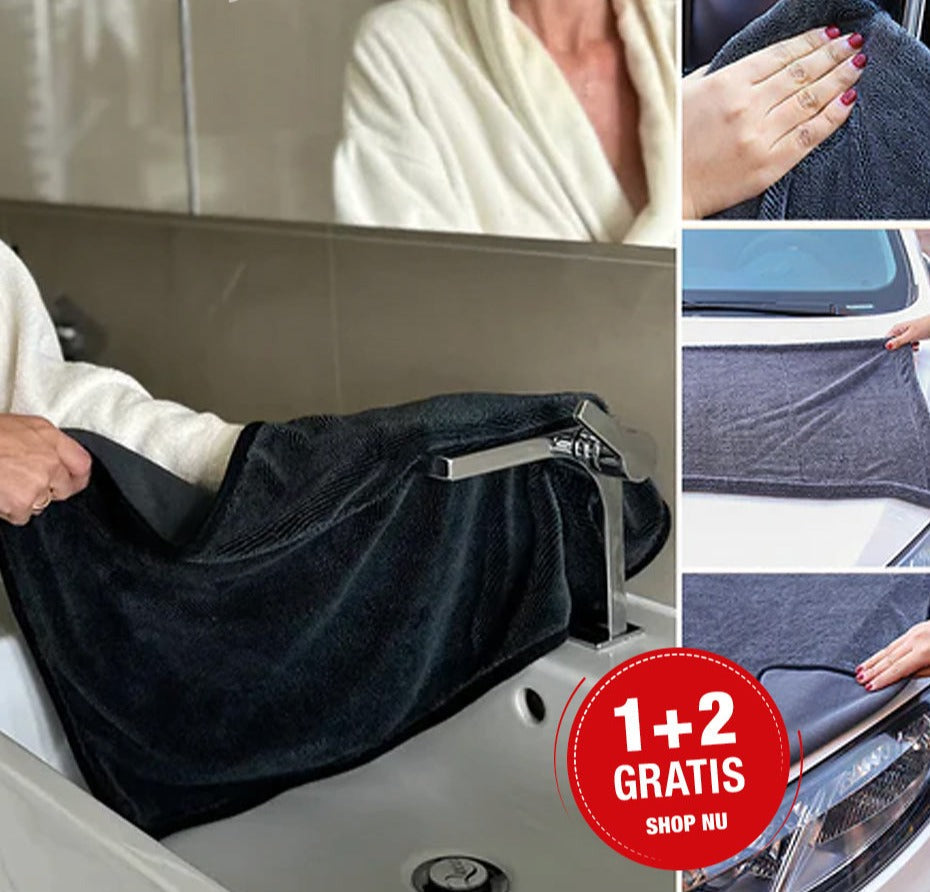 Schnelltrocknendes Tuch für Auto, Bad und Spiegel