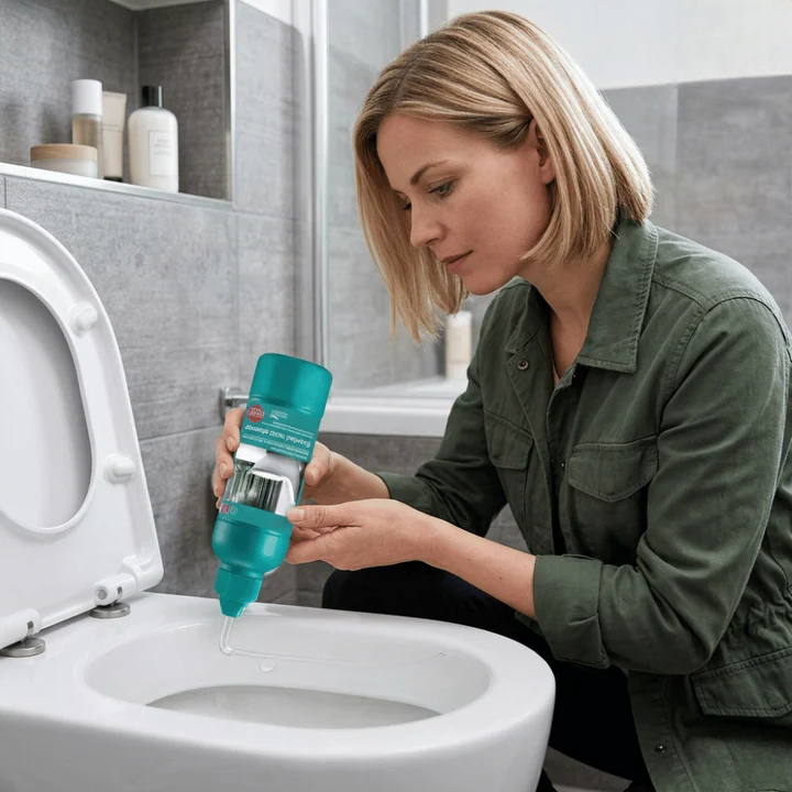 Präzises Toilettenreinigungsgel mit frischem Duft