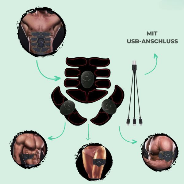 Effective Muscle Stimulator for Home | USB Rechargeable | FitFlex