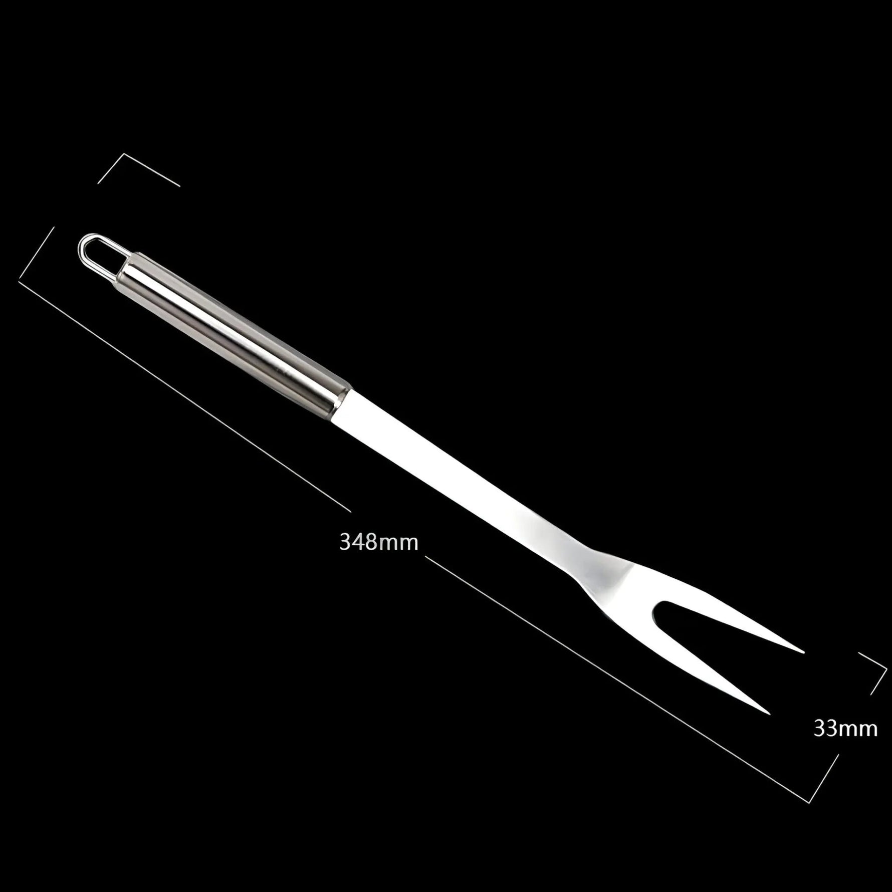 Stainless Steel BBQ Utensil Set | With Carry Bag for On The Go | Secure Grip with Heat Protection