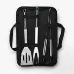 Stainless Steel BBQ Utensil Set | With Carry Bag for On The Go | Secure Grip with Heat Protection