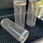 Stainless Steel Grill Basket | Rolling Basket for Even Grilling
