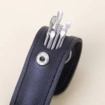 Practical ear cleaning set with 6 stainless steel tools and case
