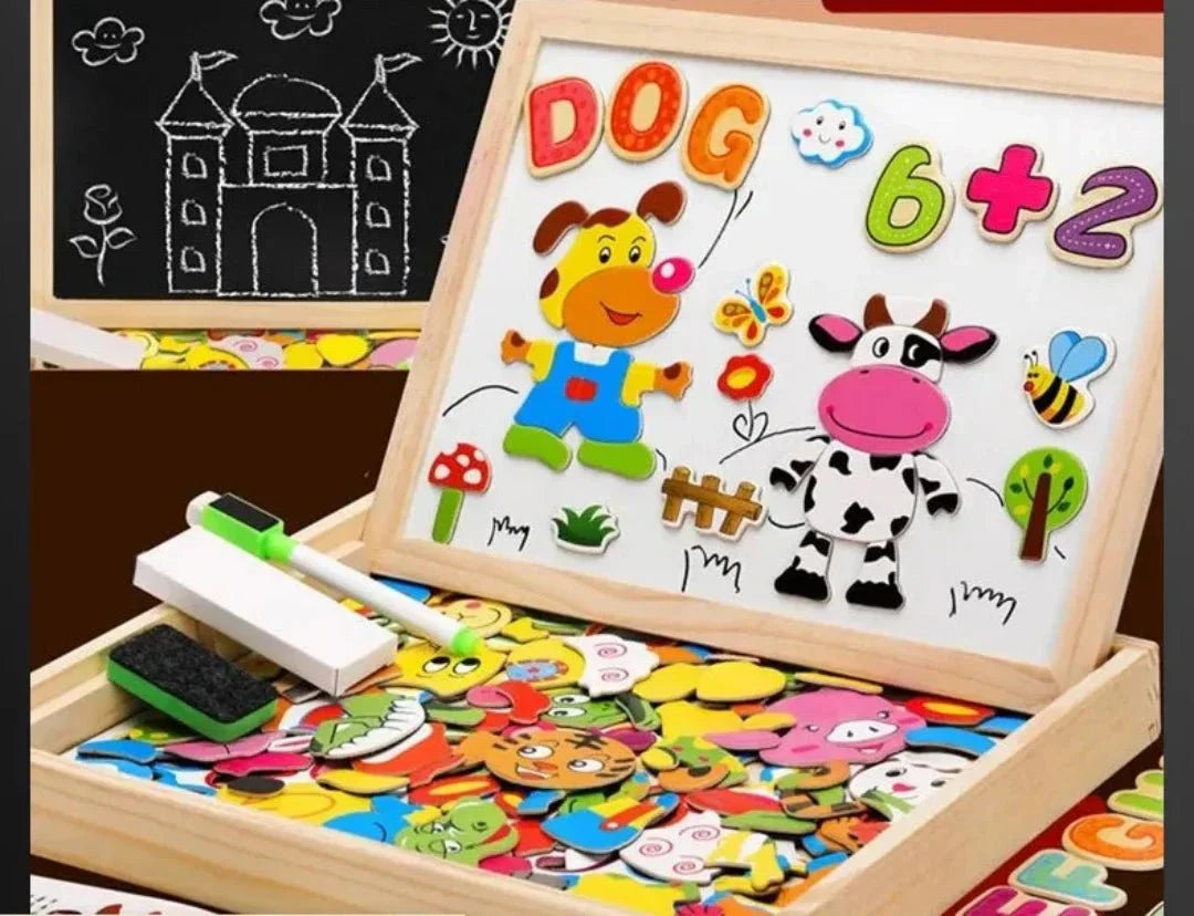 EduCreate - Beidseitiges Magnetisches Zeichentafel-Set