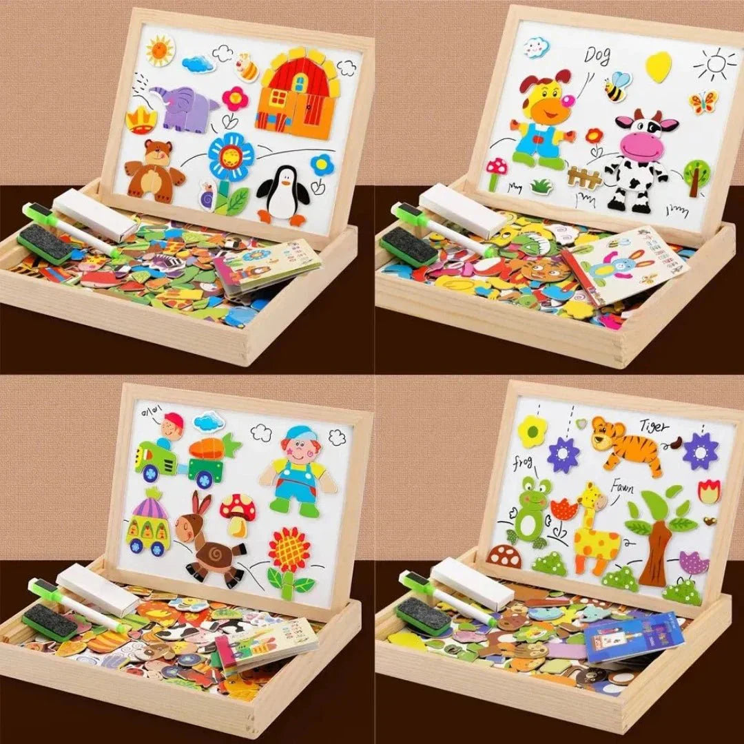 EduCreate - Beidseitiges Magnetisches Zeichentafel-Set