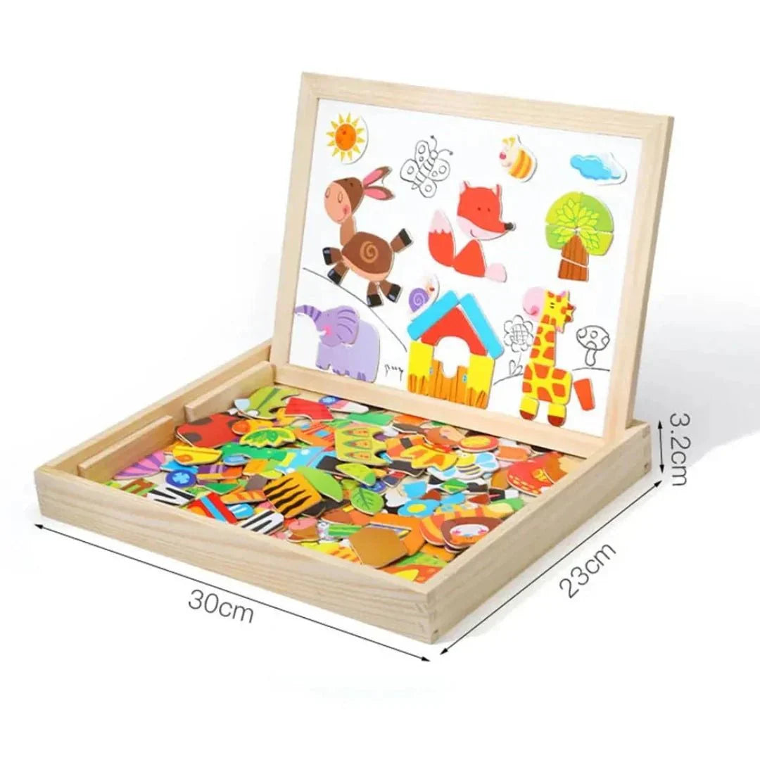EduCreate - Beidseitiges Magnetisches Zeichentafel-Set