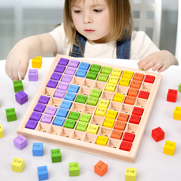 Lernspielzeug - Spielerisches Hilfsmittel für Multiplikation
