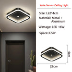 Luminex | Motion-Activated LED Ceiling Light with Sensor | Energy-Saving | Ideal for Hallways & Bathrooms