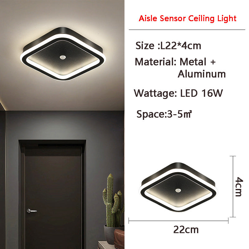 Luminex | Motion-Activated LED Ceiling Light with Sensor | Energy-Saving | Ideal for Hallways & Bathrooms