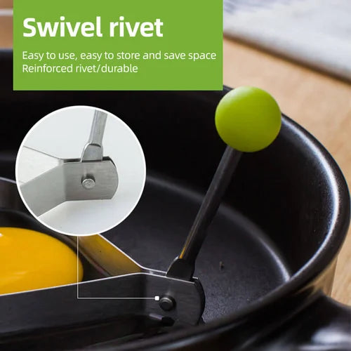 Eier-Bratformen aus Edelstahl für kreative Frühstücke