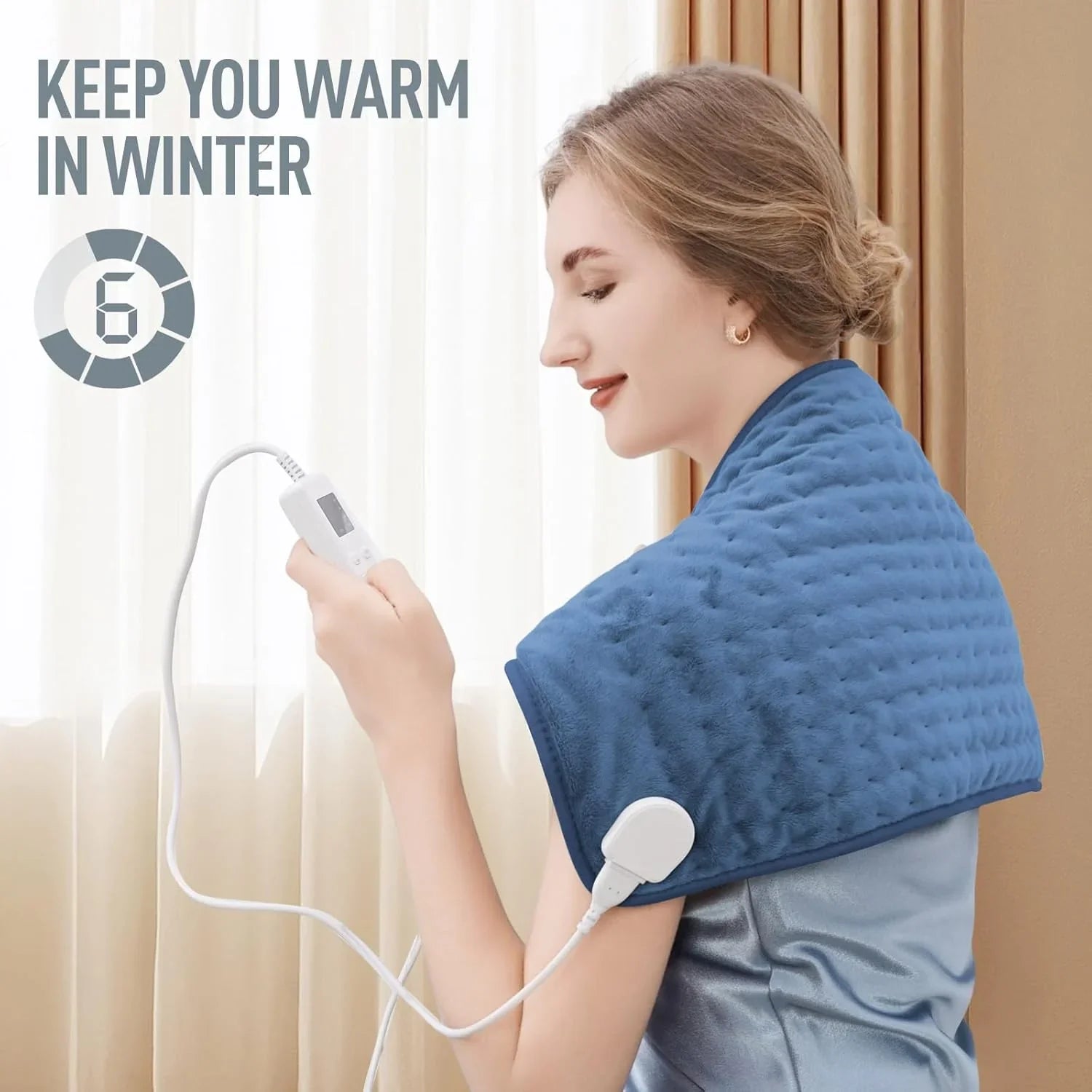 Heated underblanket with individual temperature setting and timer