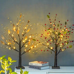 Wunderschöner 55 cm Dekorativer Baum mit Warmweißen LED-Lichtern