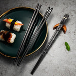 Stylish Chopstick Set with 5 Pairs – Durable and Dishwasher-Safe Choice for Elegant Dining