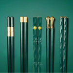 Stylish Chopstick Set with 5 Pairs – Durable and Dishwasher-Safe Choice for Elegant Dining