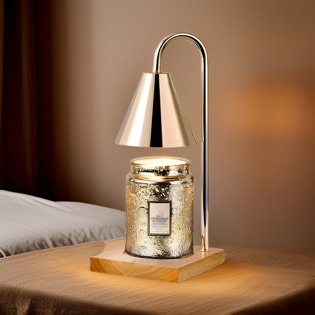 Stimmungsvolle Kerzenwärmer-Lampe ohne Flamme mit Timer und Dimmfunktion