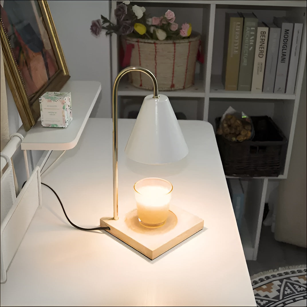 Stimmungsvolle Kerzenwärmer-Lampe ohne Flamme mit Timer und Dimmfunktion