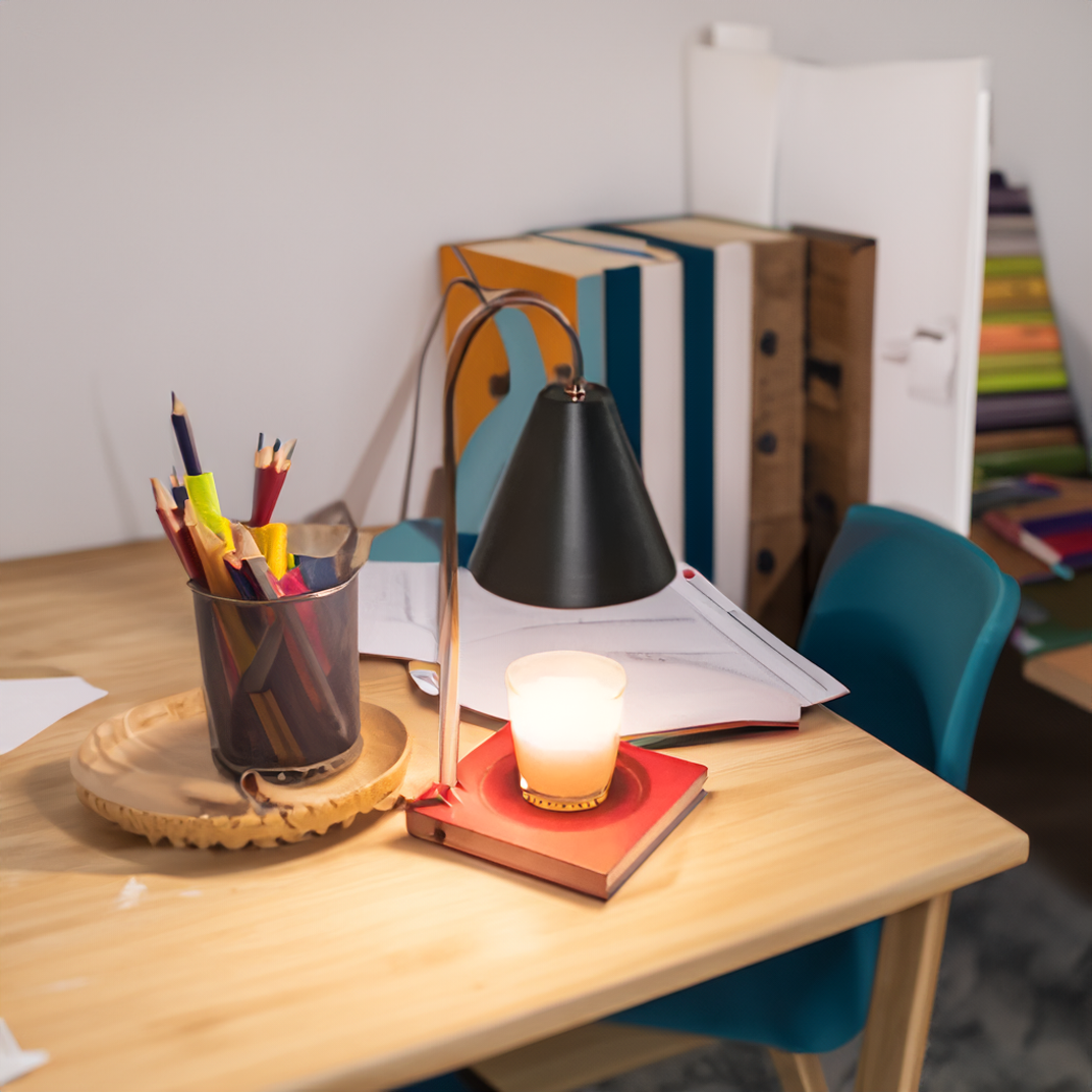 Stimmungsvolle Kerzenwärmer-Lampe ohne Flamme mit Timer und Dimmfunktion
