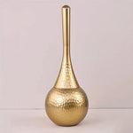 Stylische Toilettenbürste in Gold mit Ergonomischem Griff und Halter