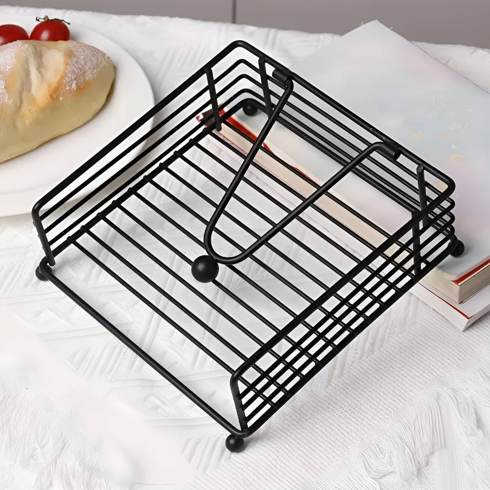 Stilvoller Serviettenhalter für den Tisch – Robuste Eisenkonstruktion mit elegantem Design