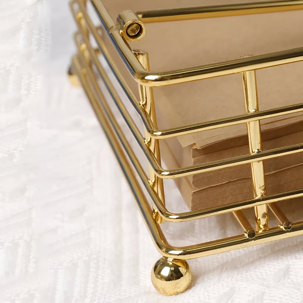 Stilvoller Serviettenhalter für den Tisch – Robuste Eisenkonstruktion mit elegantem Design