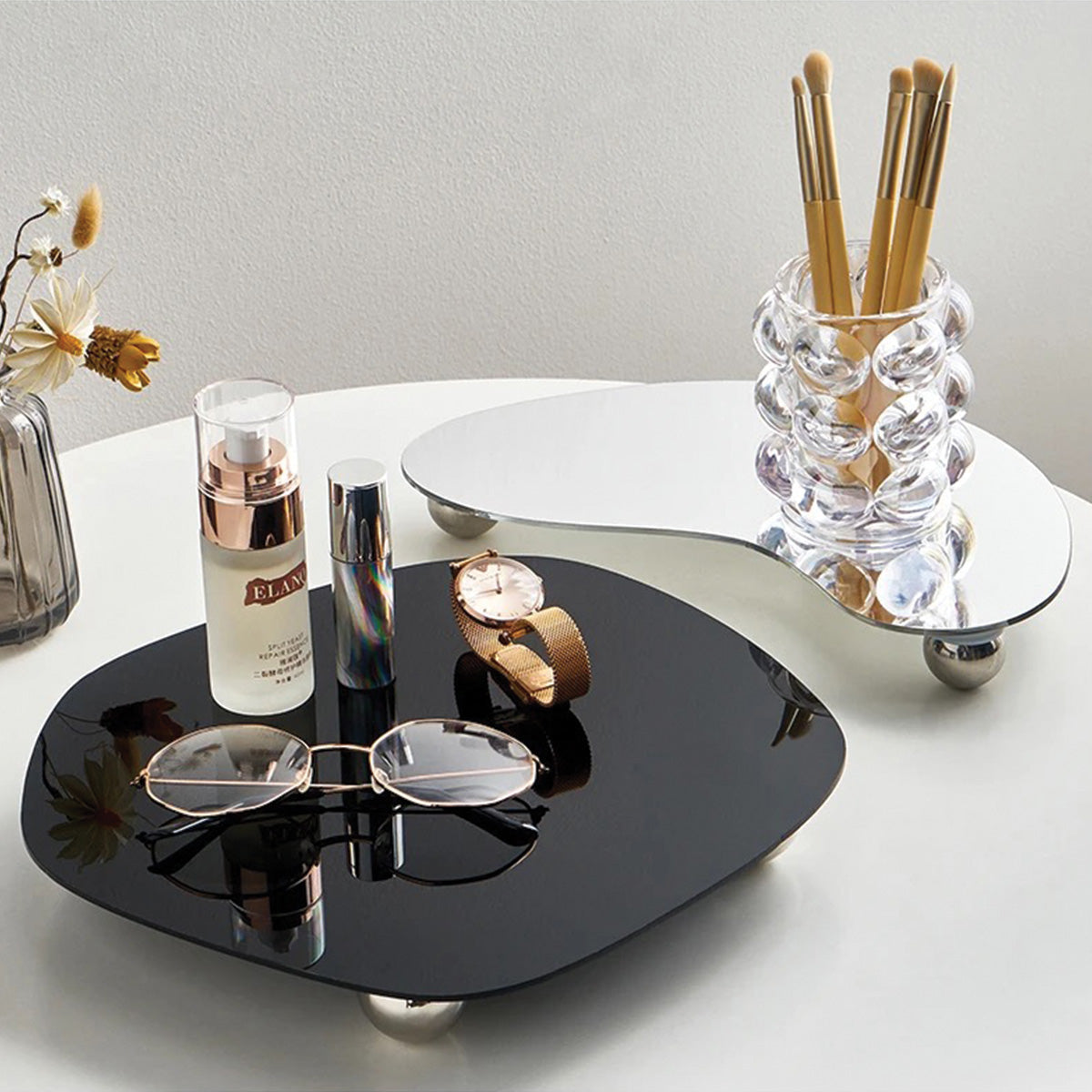 Elegantes Mehrschichtiges Acryltablett für Schmuck und Kosmetik