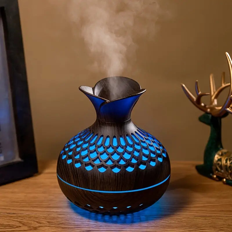 Eleganter Ultraschall Aroma Diffusor mit 300 ml Wassertank und LED Nachtlicht